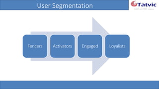 #tatvicwebinar
A GACP and GTMCP company
User Segmentation
Fencers Activators Engaged Loyalists
 
