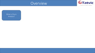 #tatvicwebinar
A GACP and GTMCP company
Overview
What is Churn
Analysis?
 