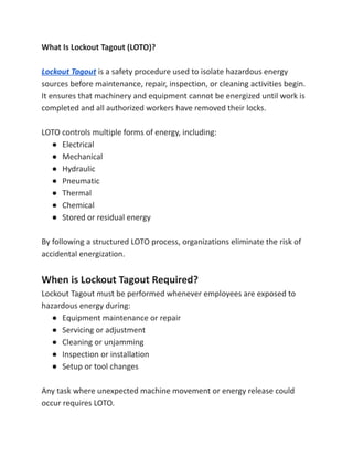 How to Perform Lockout Tagout A Step-by-Step Guide for Industrial ...