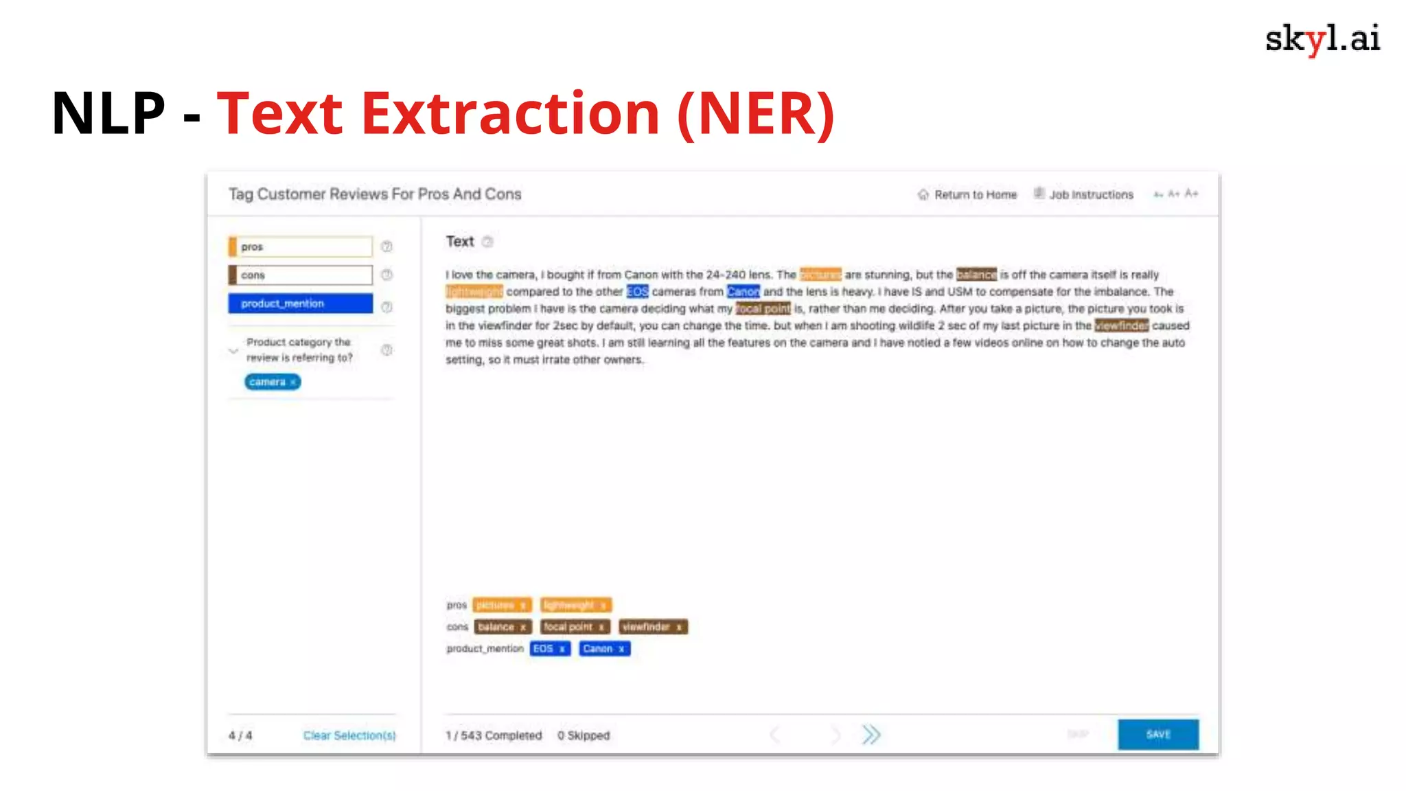 NLP - Text Extraction (NER)
 