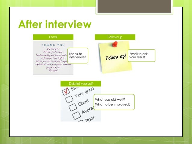 how to do well in a job interview