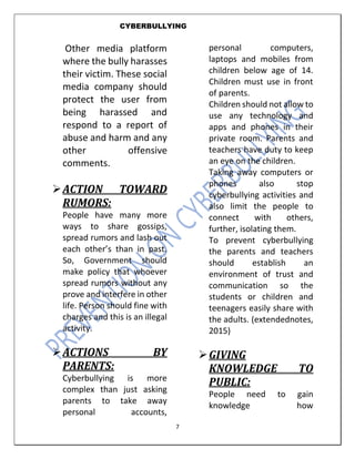 Magazine on the PERVENTION OF CYBERBULLYING | PDF