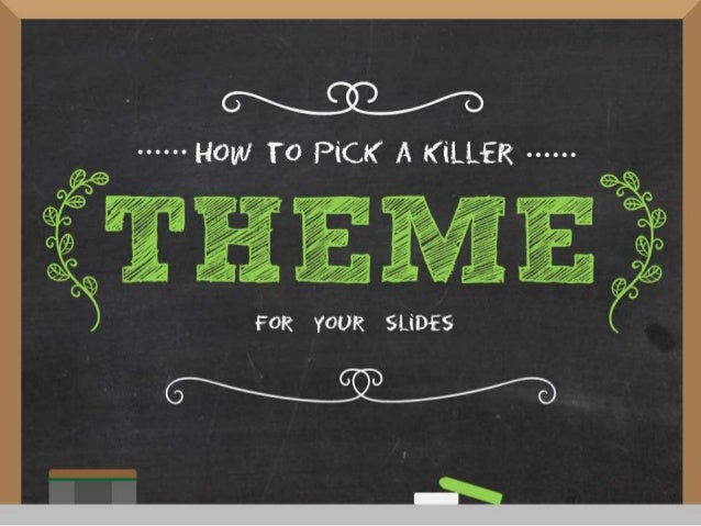 how to pick a killer theme for your presentation presentation theme