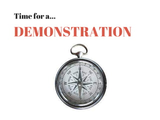 Time for a...
DEMONSTRATION
 