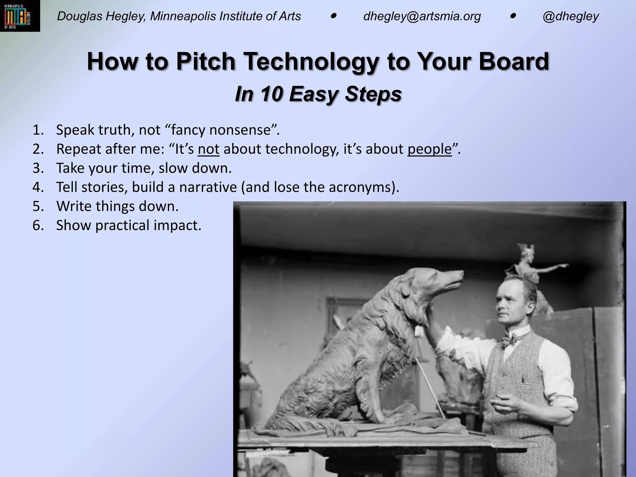 How to Pitch Tech to a Nonprofit Board - AAM 2012