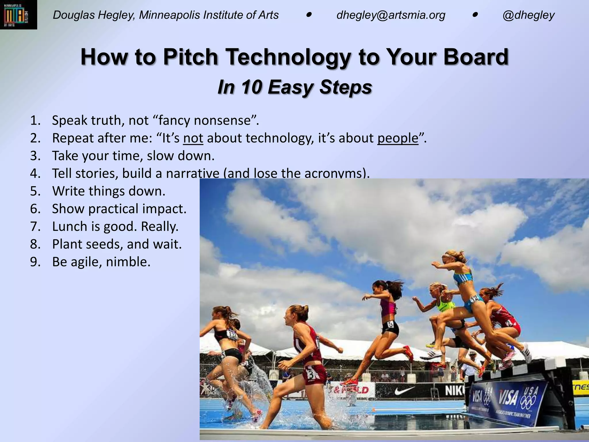 How to Pitch Tech to a Nonprofit Board - AAM 2012