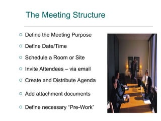 Meeting Structure Introduction How To Plan And Lead A Meeting For Maximum Results | PPT
