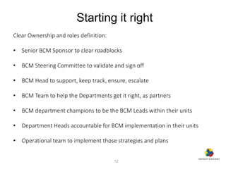 How to plan and manage a BCM and IT DR project | PDF