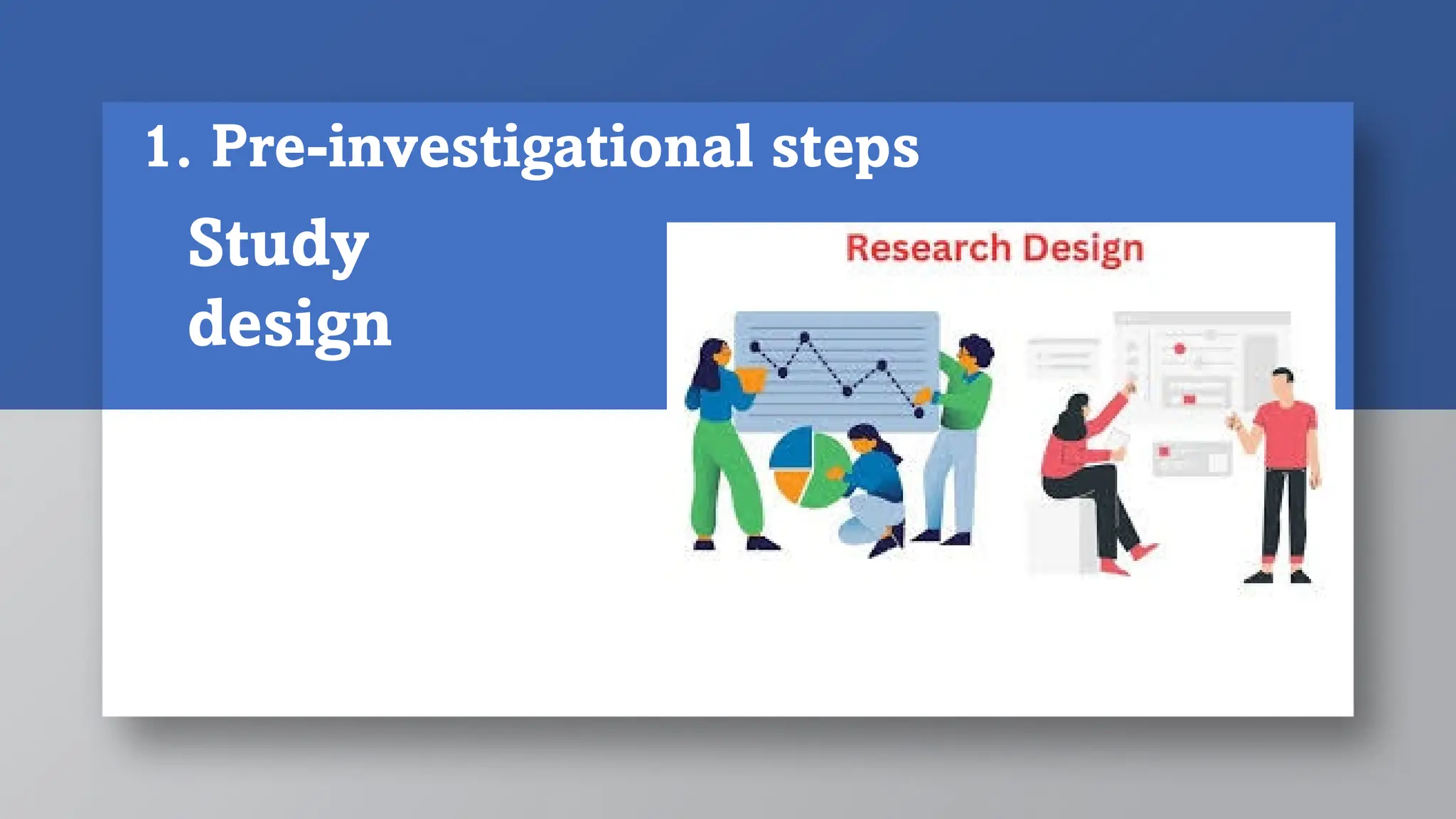 Study
design
1. Pre-investigational steps
 