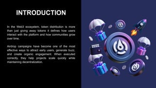 How to Plan Effective Token Distribution Through Web3 Airdrop Campaigns ...