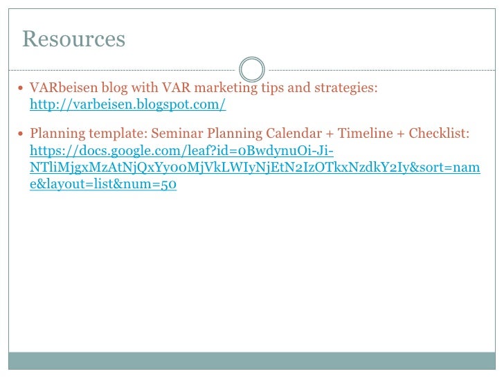 how to plan execute a seminar seminar schedule template