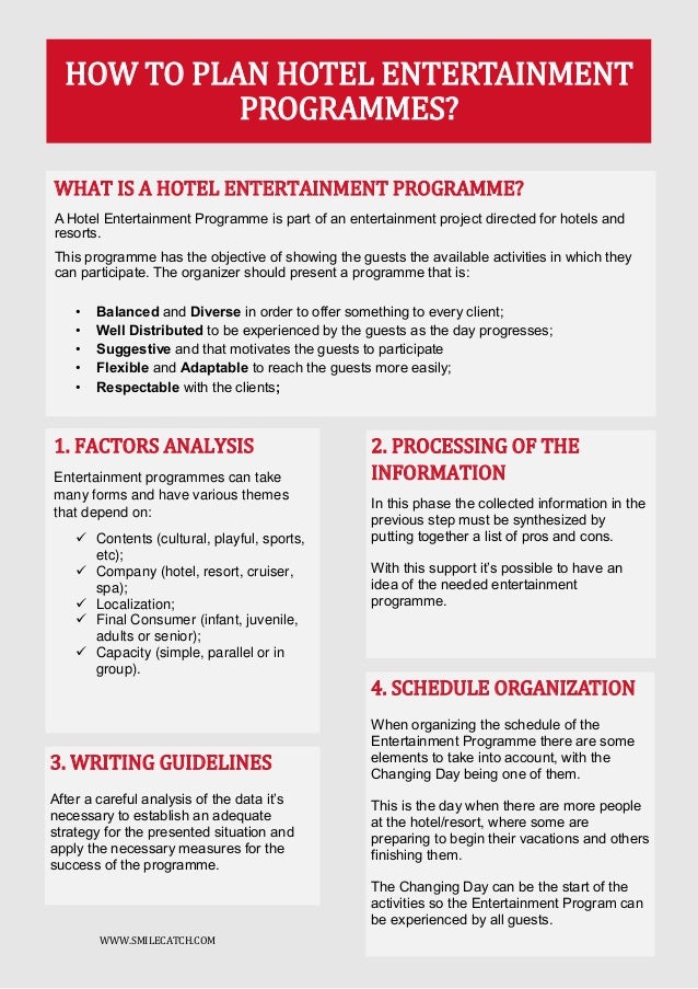How to plan Hotel Entertainment Programs
