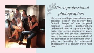 How To Plan The Perfect Wedding Proposal