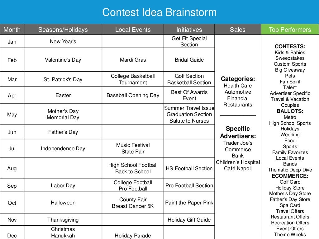 How to Plan Your Promotions Calendar for the Year