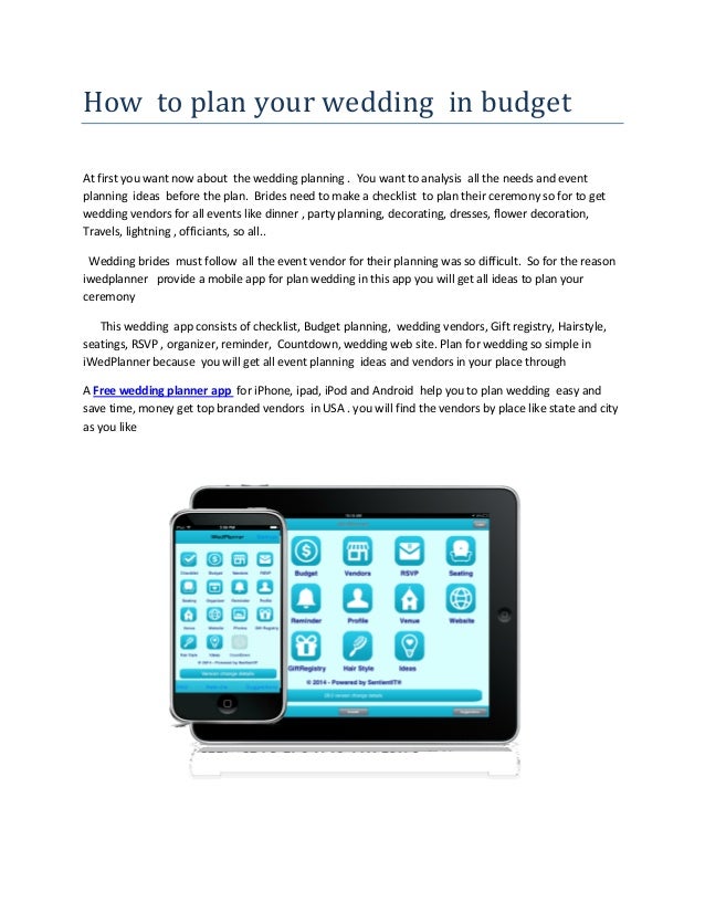 how to plan your wedding in budget by free wedding planning iphone i