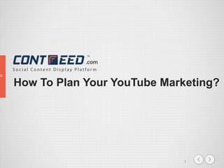 1
How To Plan Your YouTube Marketing?
 