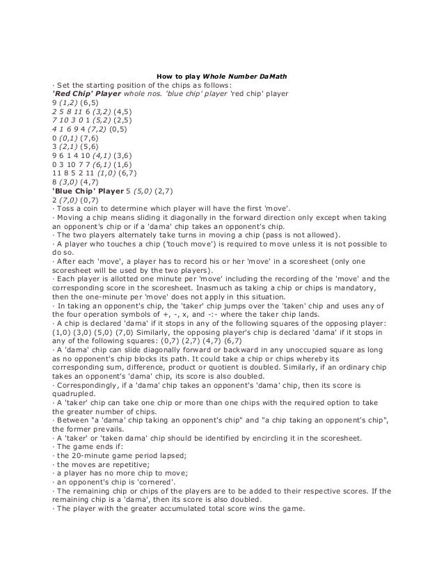 How to play binary