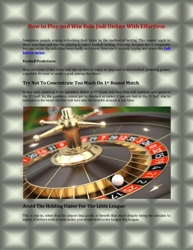 How To Play Football Betting And Win