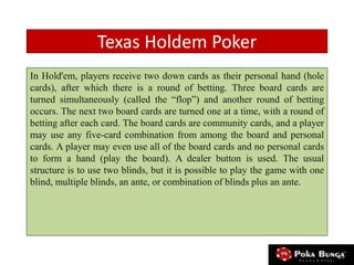 Texas Hold'em Rules Printable