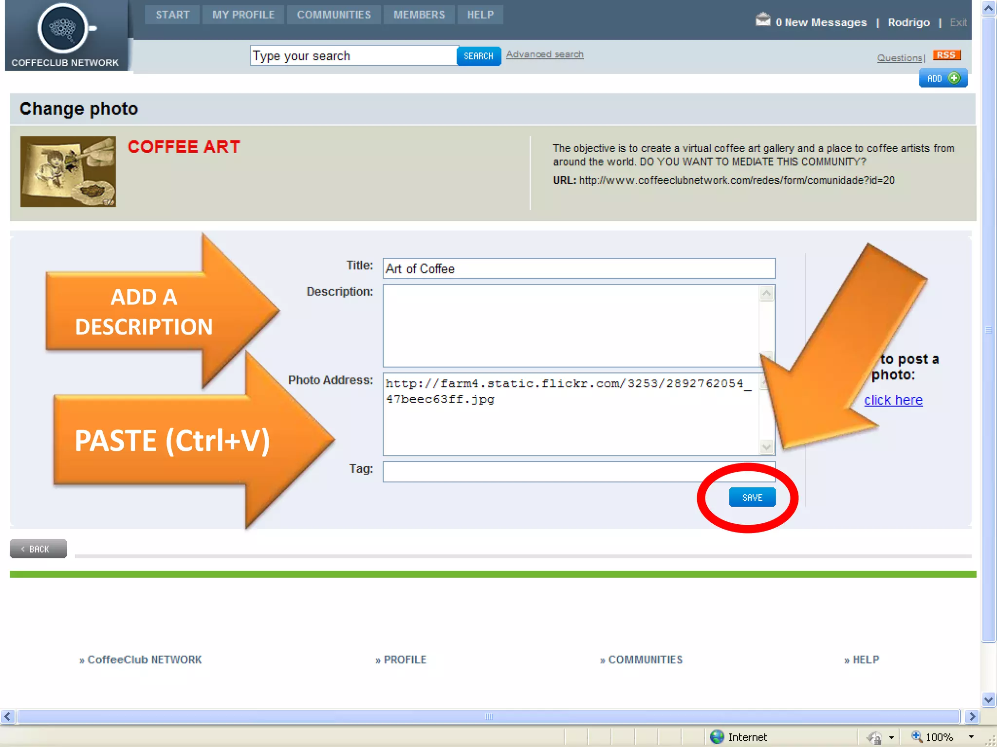 ADD A  DESCRIPTIONPASTE (Ctrl+V)