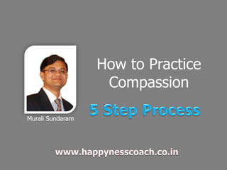 How to Practice
 Compassion

    Murali Sundaram
 