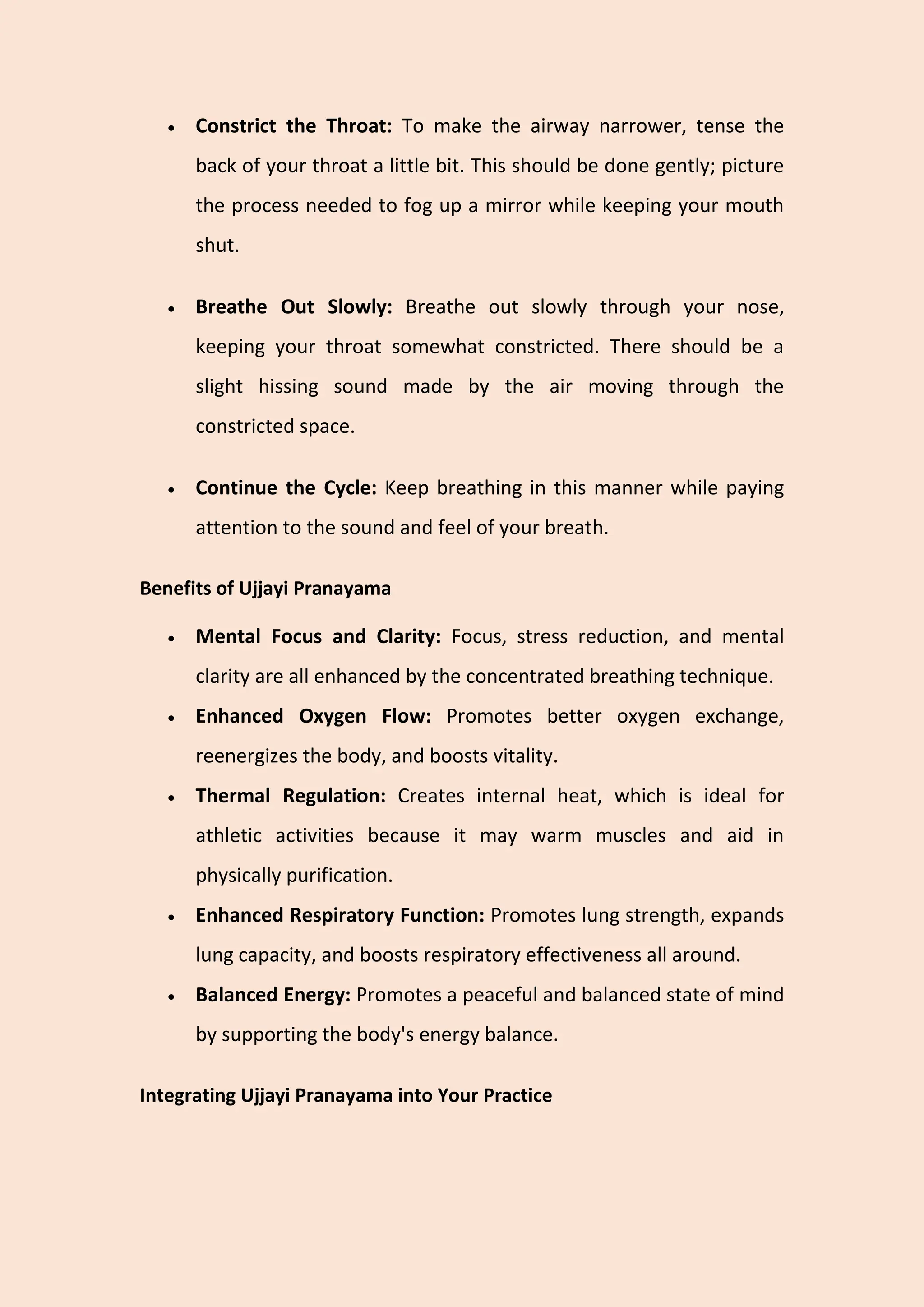 How to practice Ujjayi Pranaya…