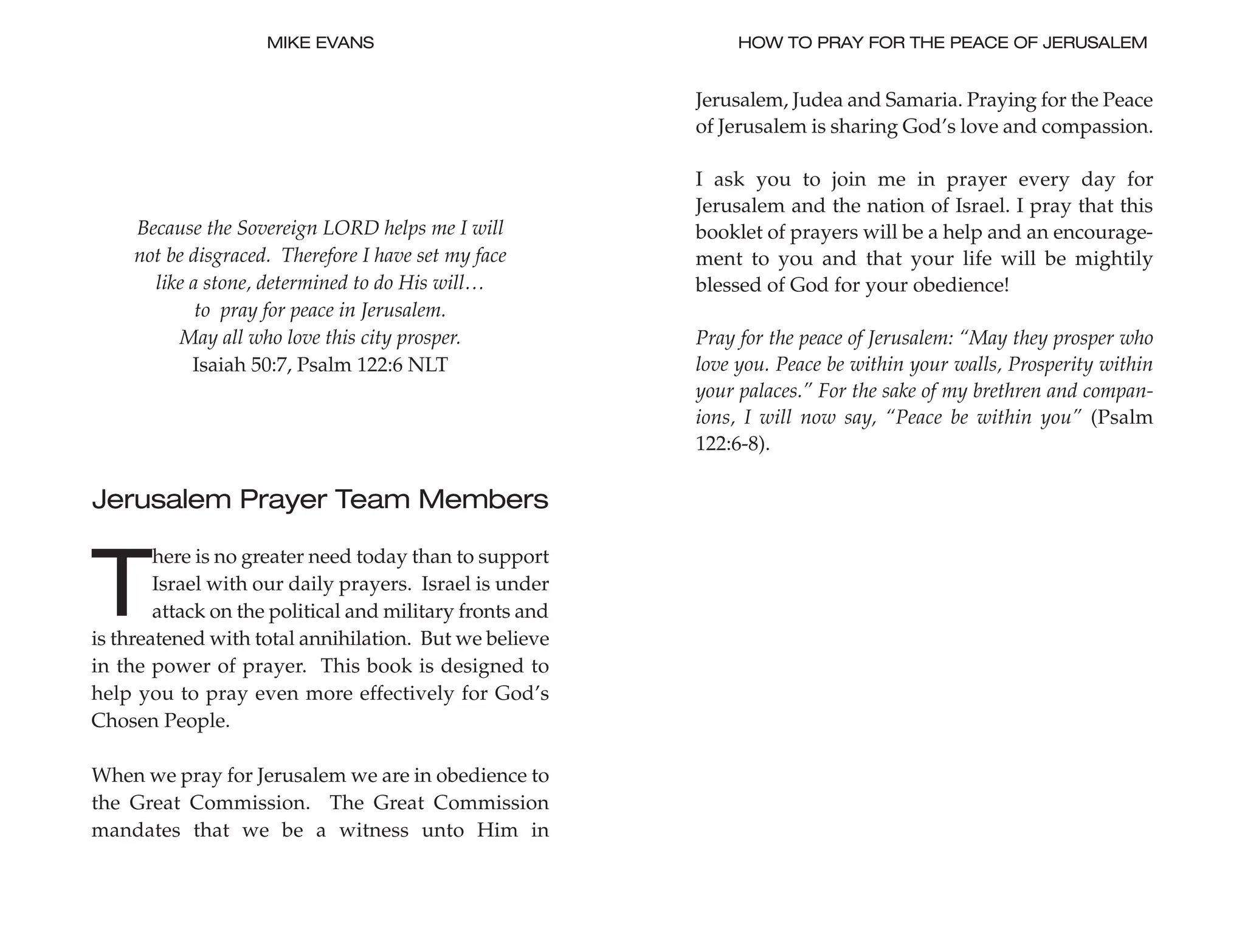 Pray For The Peace Of Jerusalem and You Will Prosper PDF