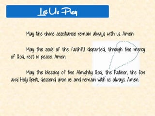OurFather,whoartinheaven,hallowedbethyname;thykingdomcome;thywillbedoneonearthasitisinheaven. 
Giveusthisdayourdailybread;andforgiveusoursinsasweforgivethosewhohavesinnedagainstus;andleadusnotintodeathbutdeliverusfromevil.Amen. 
Our Father  