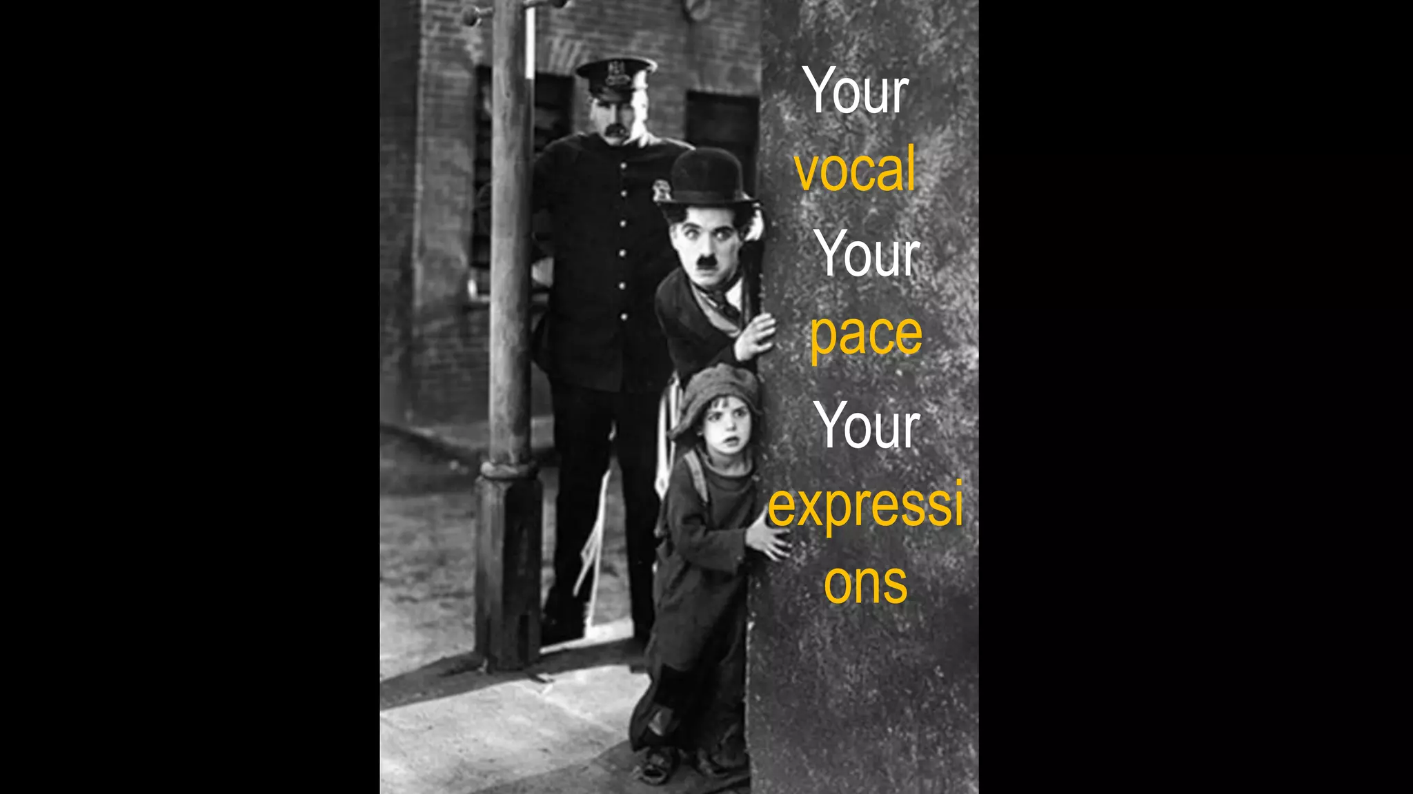 Your
vocal
Your
pace
Your
expressi
ons
 