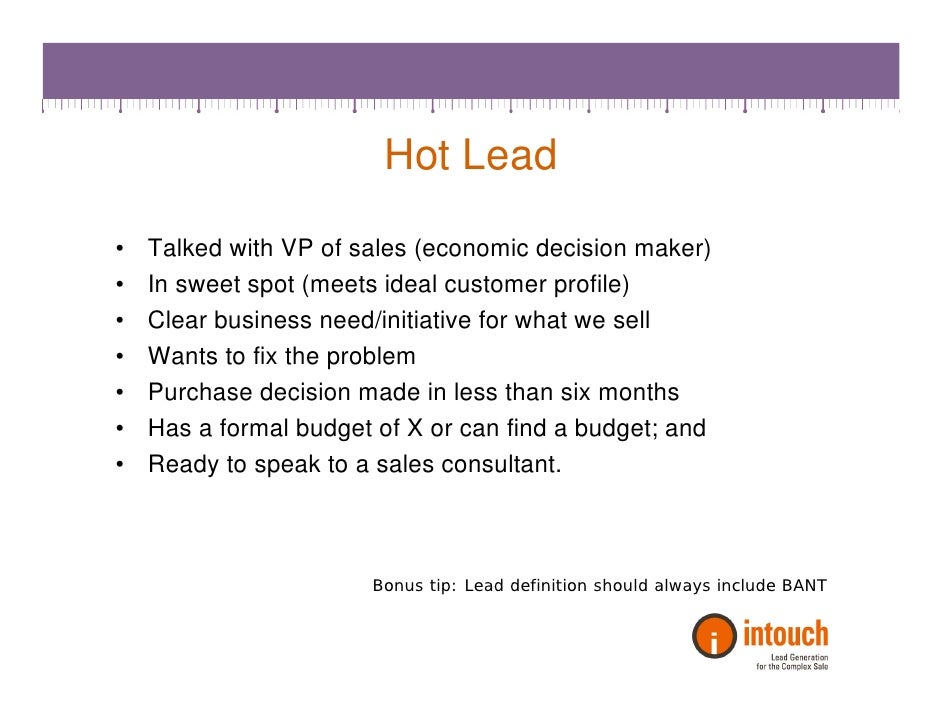 How To Precisely Define A Lead Before Marketing Begins