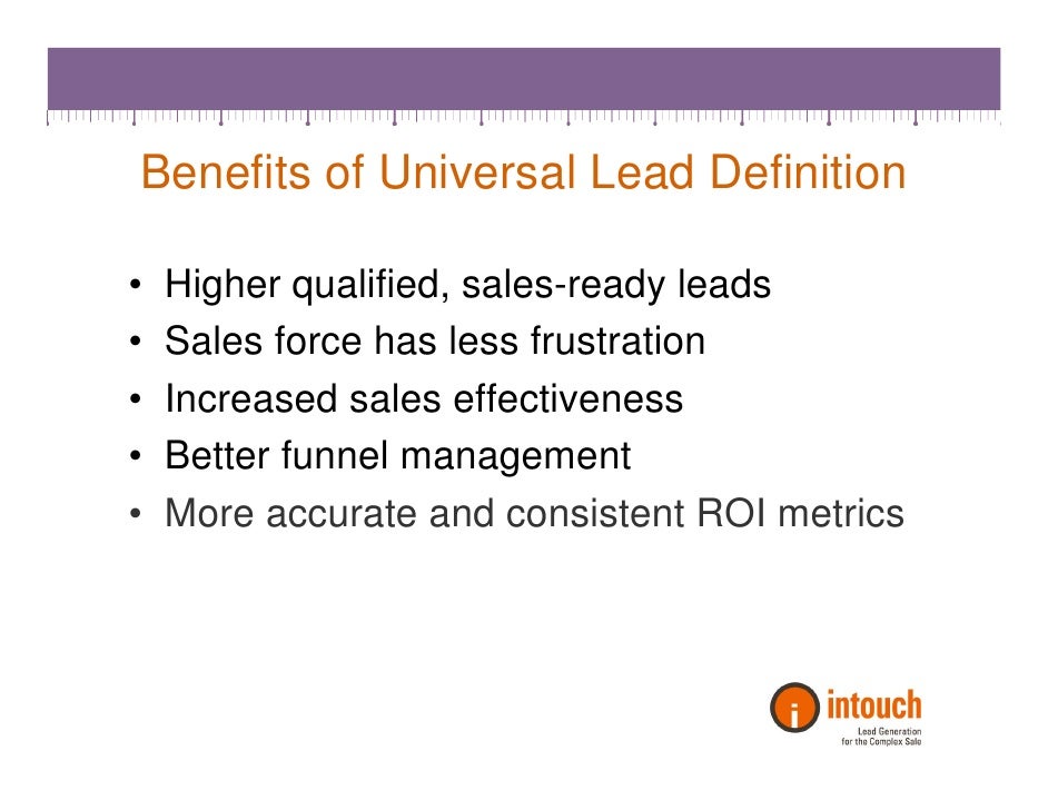How To Precisely Define A Lead Before Marketing Begins