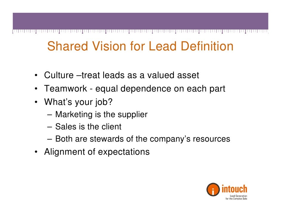definition of job lead
