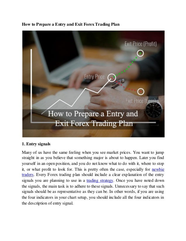 How To Prepare A Entry And Exit Forex Trading Plan - 