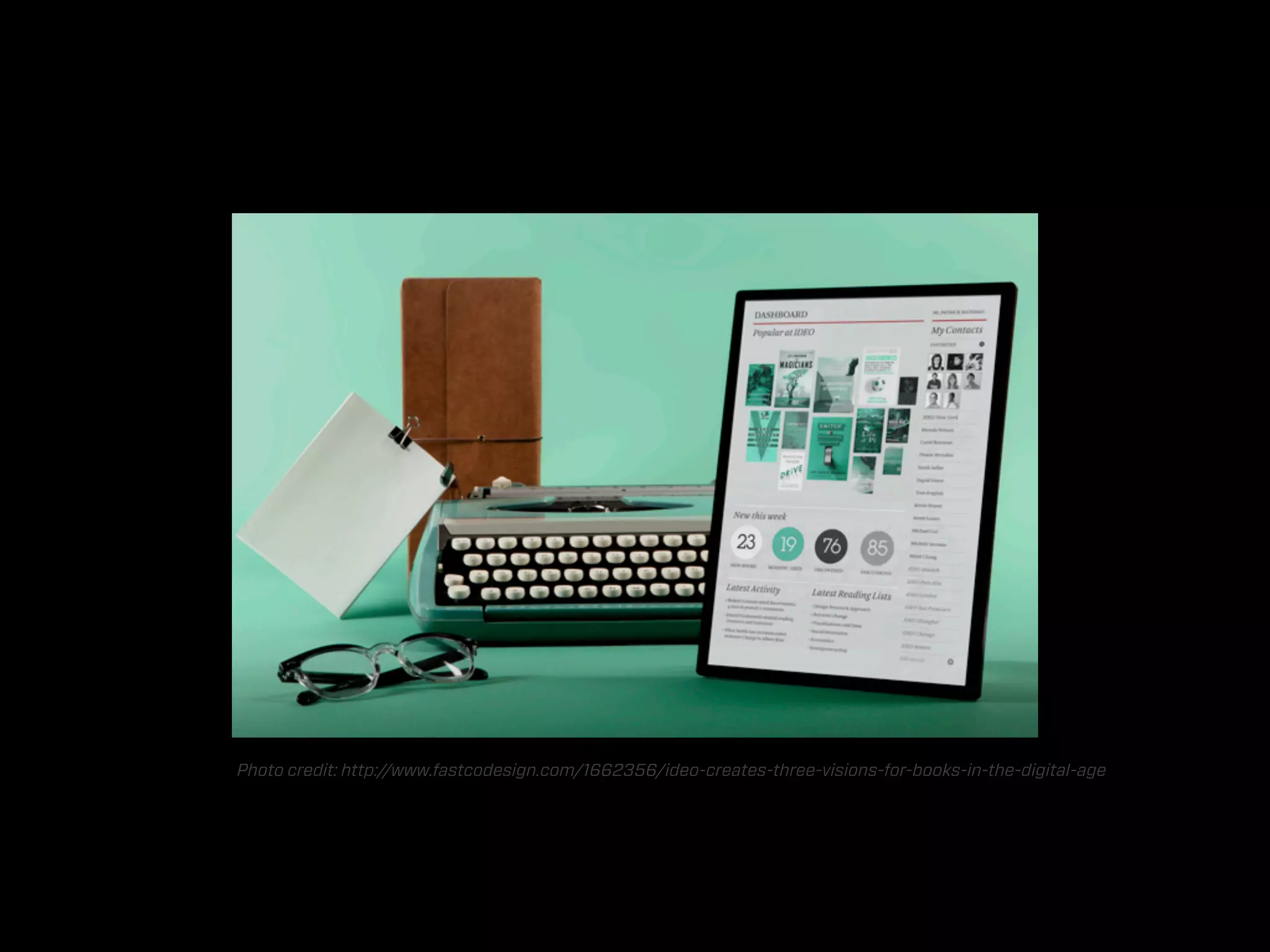 Photo credit: http://www.fastcodesign.com/1662356/ideo-creates-three-visions-for-books-in-the-digital-age
 