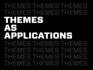 THEMES THEMES THEMES
THEMES THEMES THEMES
THEMES
AS
APPLICATIONS
THEMES THEMES THEMES
THEMES THEMES THEMES
THEMES THEMES THEMES
THEMES THEMES THEMES
 