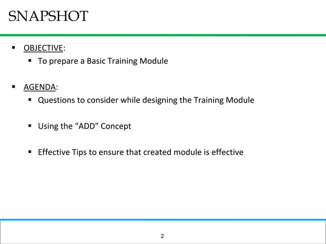 How To Prepare A Basic Training Module | PPTX