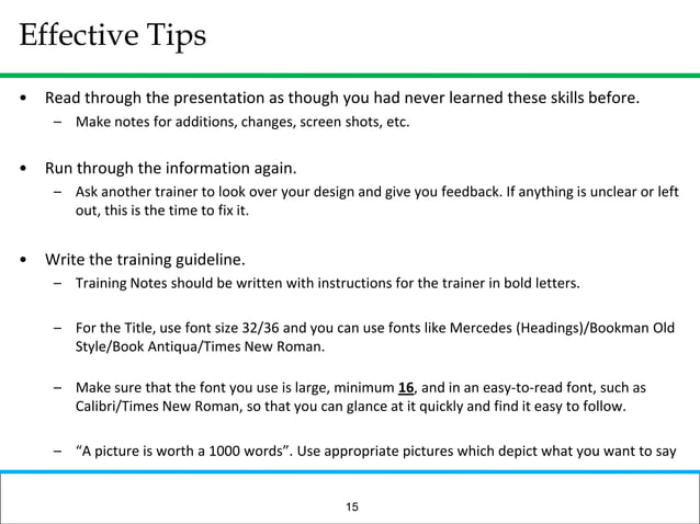 How To Prepare A Basic Training Module