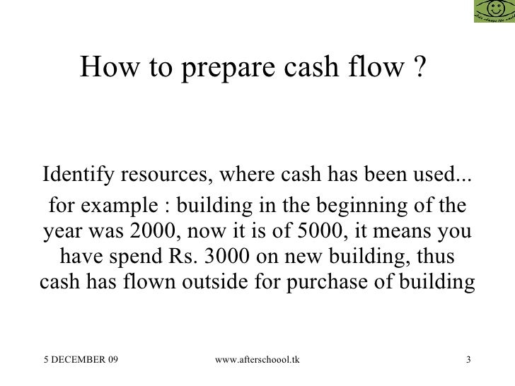 how to prepare a cash flow statement