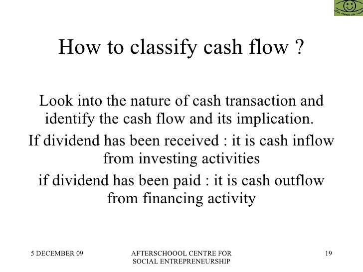 how to write a cash flow statement