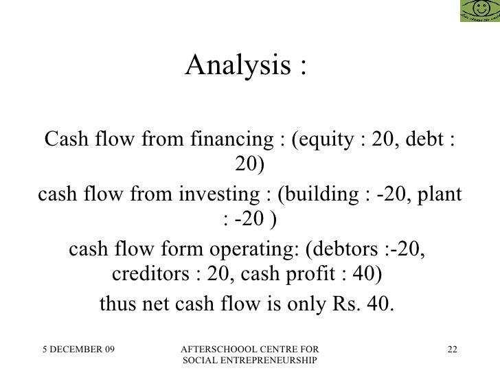 how to write a cash flow statement