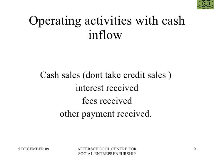 how to write a cash flow statement