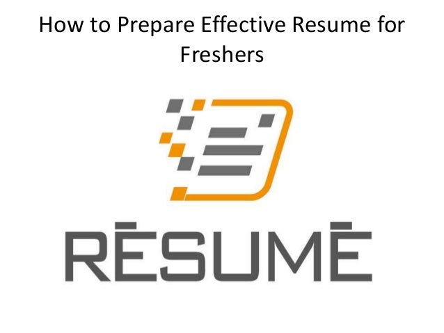 how to prepare an effective resumes