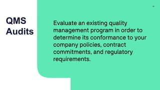 Qms Audit Module How to prepare for an audit and maintain oversight within your e qms | PDF