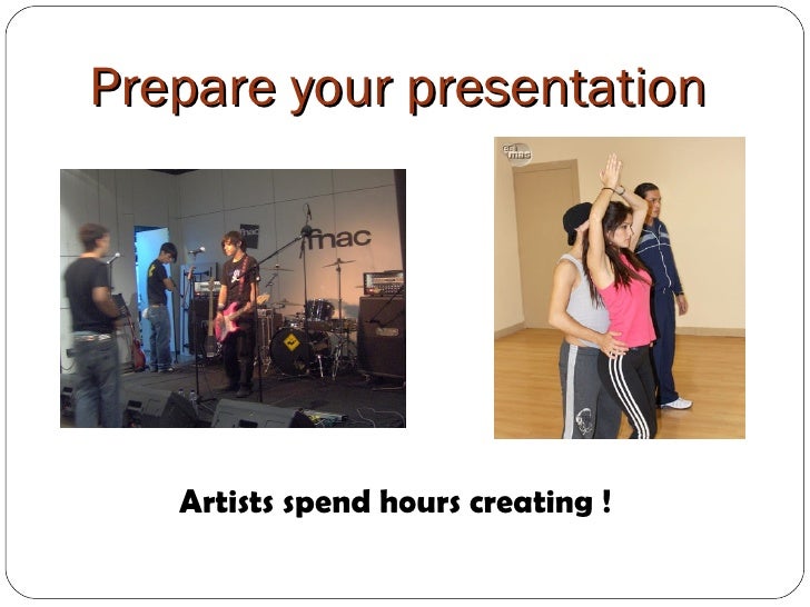 prepare a presentation