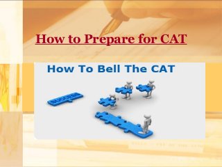 How to Prepare for CAT

 