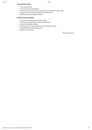 Dmv Slow How to prepare for dmv | PDF