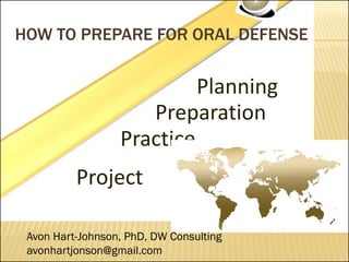 How to prepare for oral defense | PDF