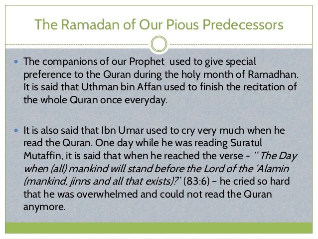 How to prepare for ramadan