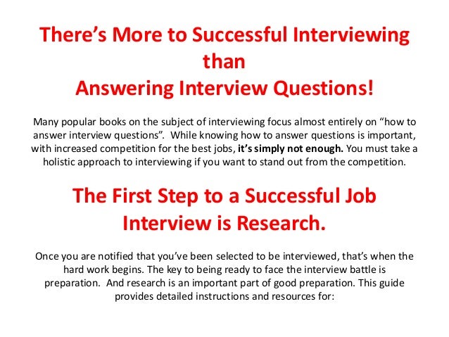 how to be interviewed