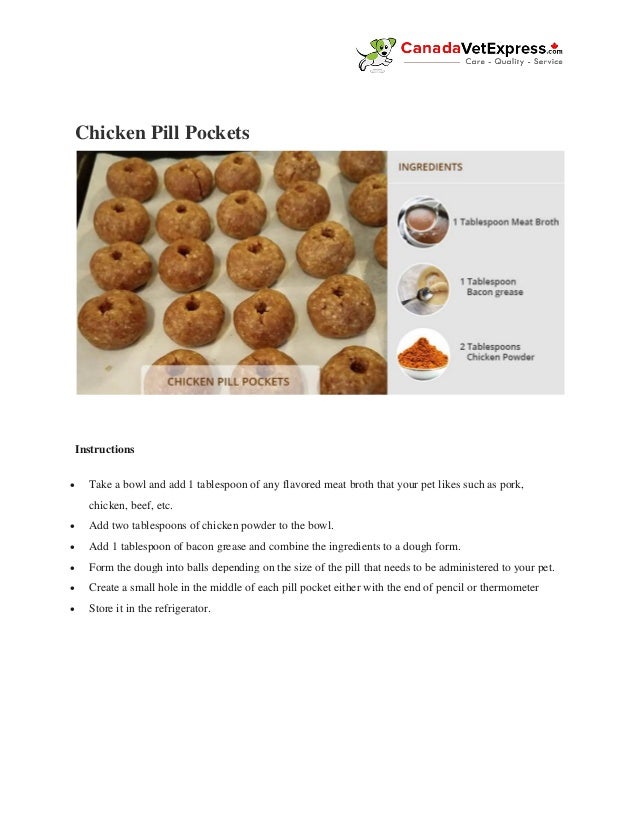 homemade meat pill pockets